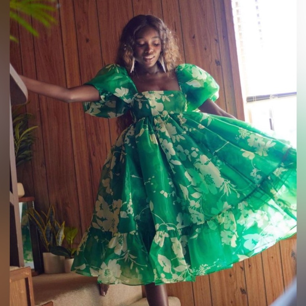 Selkie summer fields French puff dress